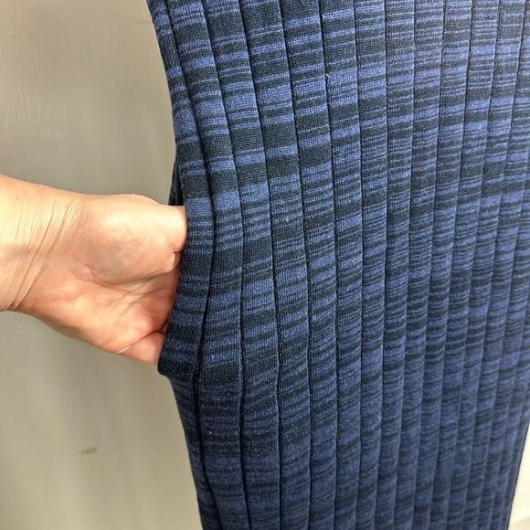 Peruvian Connection Cotton Striped Cap Sleeves Midi Dress Size S - Picture 3 of 9